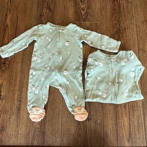 Bumble bee twin girl sleepers